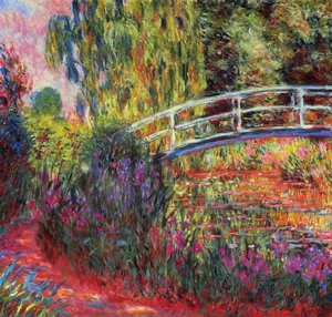 El Puente Japonés (el Estanque De Nenúfares, Iris) — Claude Monet
