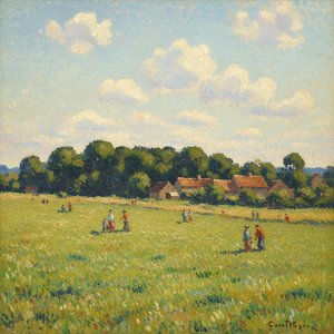 Luminous Verdure: A Study In Summer Radiance — Marc Duvallier, Impressionist Landscape