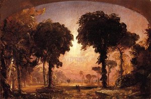 Ideal Landscape: Homage To Thomas Cole — Jasper Francis Cropsey, Hudson River School
