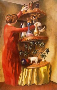 Dusting Shelves — Sir Stanley Spencer, Surrealism