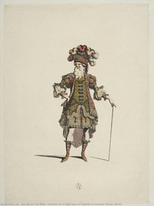 Costume du roi Égée pour la tragédie en musique Thésée, Berain