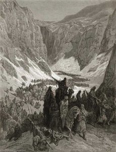 Das Christliche Heer In Den Bergen Judäas — Paul Gustave Doré