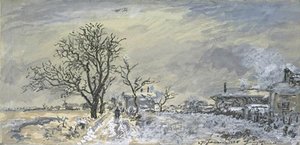 A Winter Morning On A Country Road — Johan Barthold Jongkind
