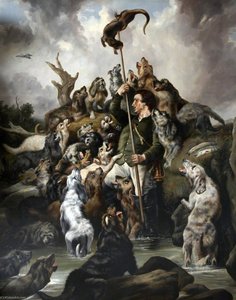 The Otter Speared, The Earl Of Aberdeen's Otterhounds (copy Of A Work By Edwin Henry Landseer Of C.1844) — William Widgery