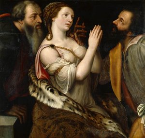Susanna En De Ouderlingen (daniël 13: 20-22) — Михиэль Ван Коксий