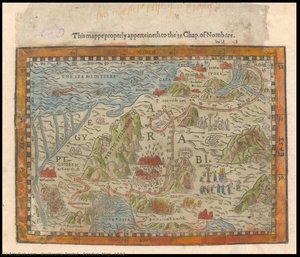 Exodus. Map, 1562 — Guillaume Postel