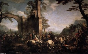 Battle Between Christians And Moslems — Jacques Courtois