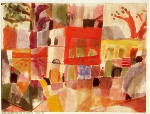 Red And Yellow Houses In Tunis — Paul Klee