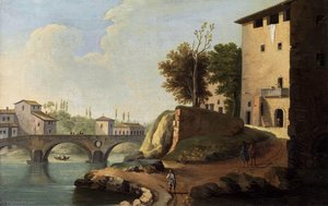 Tiber Bridge in Rome