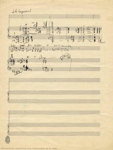 Pierrot Lunaire, Op. 21 - Night — Arnold Šonberg, Expressionistic Modernism