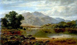 In The Trossachs, Loch Achray From The Island — James Docharty