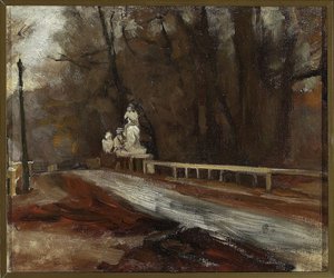 Bridge With The Statue Of Sobieski At Agrykola — Władysław Podkowiński
