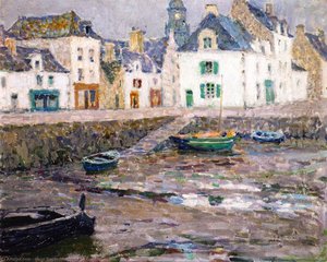 Sailor's Houses, Le Croisic — Henri Le Sidaner