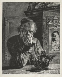 The Antiquary - Self-portrait — Adolph Von Menzel