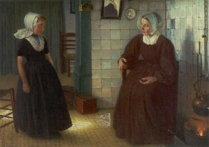 Girl With Her Grandmother — Paul Hoecker