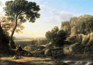 Landscape With Shepherds — Claude Lorrain (claude Gellée), Baroque