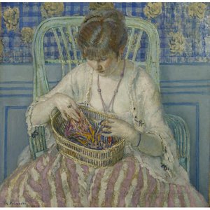 Unraveling Silk — Frederick Carl Frieseke