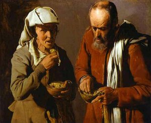 The Porridge Eaters — Georges De La Tour, French Baroque