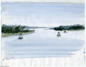 Tugboats On Ft. Pierce Inlet — Theodore Hancock