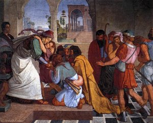 The Recognition Of Joseph By His Brothers — Peter Von Cornelius, Nazarene