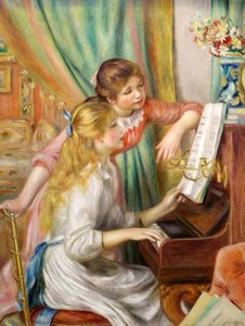 Girls At The Piano — Pierre-auguste Renoir, Impressionism