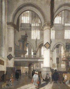Interior Of The Oude Kerk, Amsterdam — Emanuel De Witte