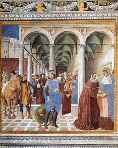 Arrival Of St Augustine In Milan (scene 8, North Wall) — Benozzo Gozzoli, Renaissance