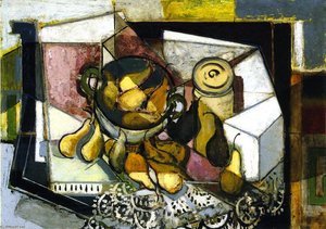 Still Life With Pears — Alfred Henry Maurer, Cubist Still Life