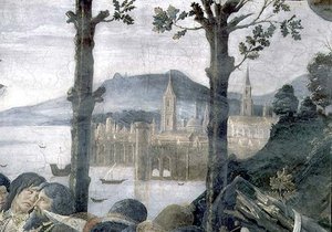 Die Reinigung Der Lepra Und Die Versuchung Christi — Sandro Botticelli