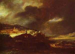 Paysage D'orage — Rembrandt Van Rijn, Dutch Golden Age