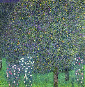 Roses Under The Trees — Gustav Klimt, Art Nouveau