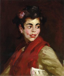 Newsgirl, Madrid, Spain — Robert Henri