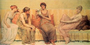 Reading The Story Of Oenone — Francis Davis Millet