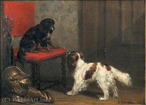 The two spaniels