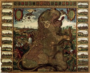 Lion Map (leo Belgicus)