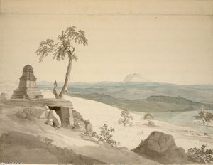 Temple Near Benares — Thomas And William Daniell