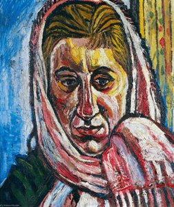 Small Head Of Jean (jean Bratby, Née Cooke, B.1927) — John Bratby