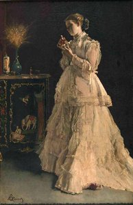 The Lady In Pink (also Known As A Doll) — Alfred Émile Léopold Stevens, Academic Realism