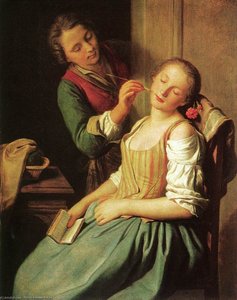 Sleeping Girl — Pjetro Antonio Rotari