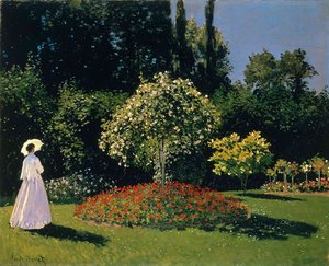 Jeanne-marguerite Lecadre En El Jardín — Claude Monet, Impresionismo