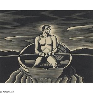 Oarsman — Rockwell Kent