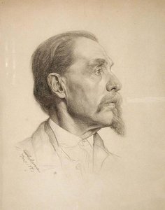 Study Head (man With Goatee) — John Ottis Adams