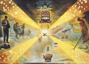 Die Gare De Perpignan, 1965 — Salvador Dalí, Surrealism
