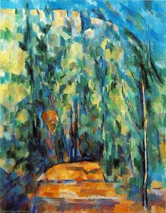 Bend In Forest Road — Paul Cézanne, Cubism