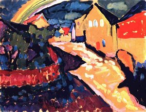 Murnau With Rainbow — Wassily Wassilyevich Kandinsky, Abstract Expressionism