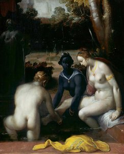 Bathsheba At Her Toilet, Cornelis Cornelisz. Van Haarlem, 1594 — Cornelis Cornelisz Van Haarlem
