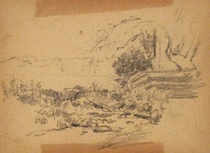 Landscape Sketch 1 — Theodore Clement Steele, Impressionism