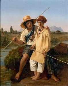 Les Petits Pêcheurs De Grenouilles Dans Les Marais Pontins — Louis Léopold Robert