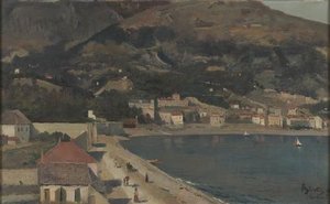 Route Du Cap Martin À Menton — Alfred Stevens