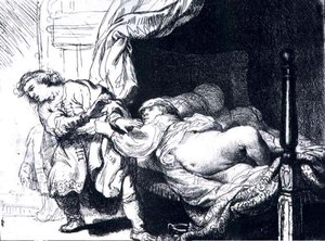 Joseph Et La Femme De Potiphar, Bnf — Rembrandt Van Rijn, Baroque